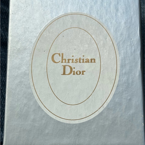 Christian Dior Clip-On Earrings Gold Plated Signed "Chr.Dior" in original box. - Picture 3 of 6